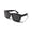 Matte Black, variant on DANI Super Dark 80s Round Sunglasses for Men & Women | Oversized Retro Vintage Black Shades | UV400 Protection | Shatterproof Polycarbonate Lenses | Matte or Glossy Finish