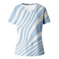 thumbnail image 4 of Mujeres Casual con cuello en V de manga corta impresa pulóver blusa camiseta Tops sueltos OAVQHLG3B Store  lin121212, 4 of 4