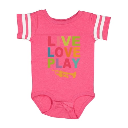 

Inktastic Live Love Play the Trumpet Gift Baby Boy or Baby Girl Bodysuit