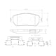 thumbnail image 2 of BALATAS CERAMICAS SIENNA 2007 al 2010 TOYOTA 3.5L V6 Delanteras BREMBO ., 2 of 5