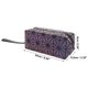 thumbnail image 2 of Ofertas Únicas 1 Pc Bolsa de Maquillaje Geométrica Portátil para Viajes, Gimnasio, Vacaciones, Bodas PU Negra, Gris, 2 of 3