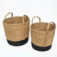 thumbnail image 6 of Better Homes & Gardens Round Seagrass Baskets, Natural, Black, Set of 2, Large & Medium, 6 of 7