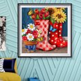 thumbnail image 1 of Cuadros Decorativos Diamante pintura 5D taladro redondo completo mosaico DIY flor lluvia botas Kit decoración de la pared Ndcxsfigh Nuevos Originales, 1 of 8