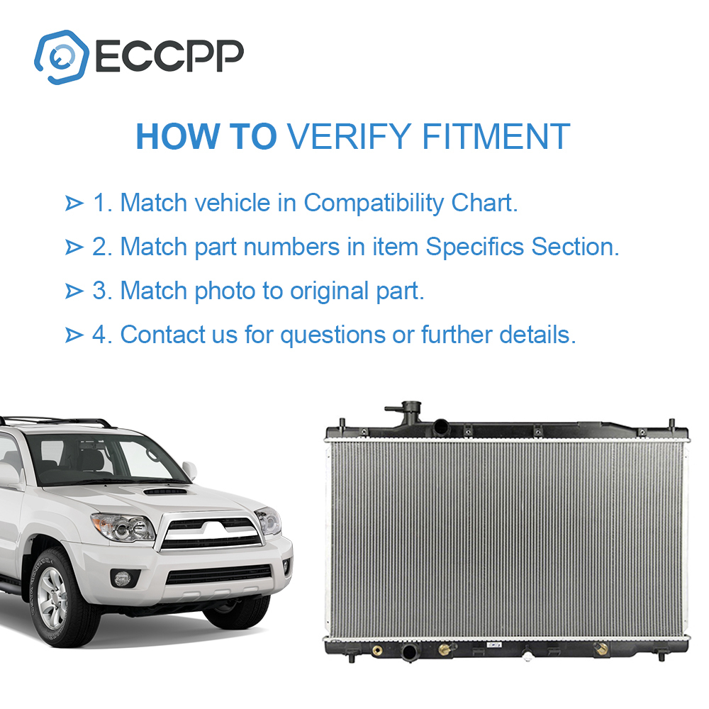 ECCPP New Radiator 13031 Compatible with 2007-2009 for Honda CR-V