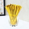 thumbnail image 6 of WHAMVOX 1000pcs 10cm Colorful Metallic Ties Bread Candy Bag Ties for  Birthday Party Wedding Party (Golden), 6 of 8