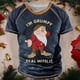 thumbnail image 3 of Camisetas Vintage para hombre, trajes navideños, ropa con gráfico de Papá Noel, ropa informal estilo Hip Hop con cuello redondo Extra grande para hombre, camisetas 2023, 3 of 4