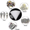 thumbnail image 4 of 100pcs Clear Cone Bags, Sweets Cellophane Treat Bags, 25x13cm Plastic Candy Triangle Bags With Twist Ties For Food_happy B, 4 of 5