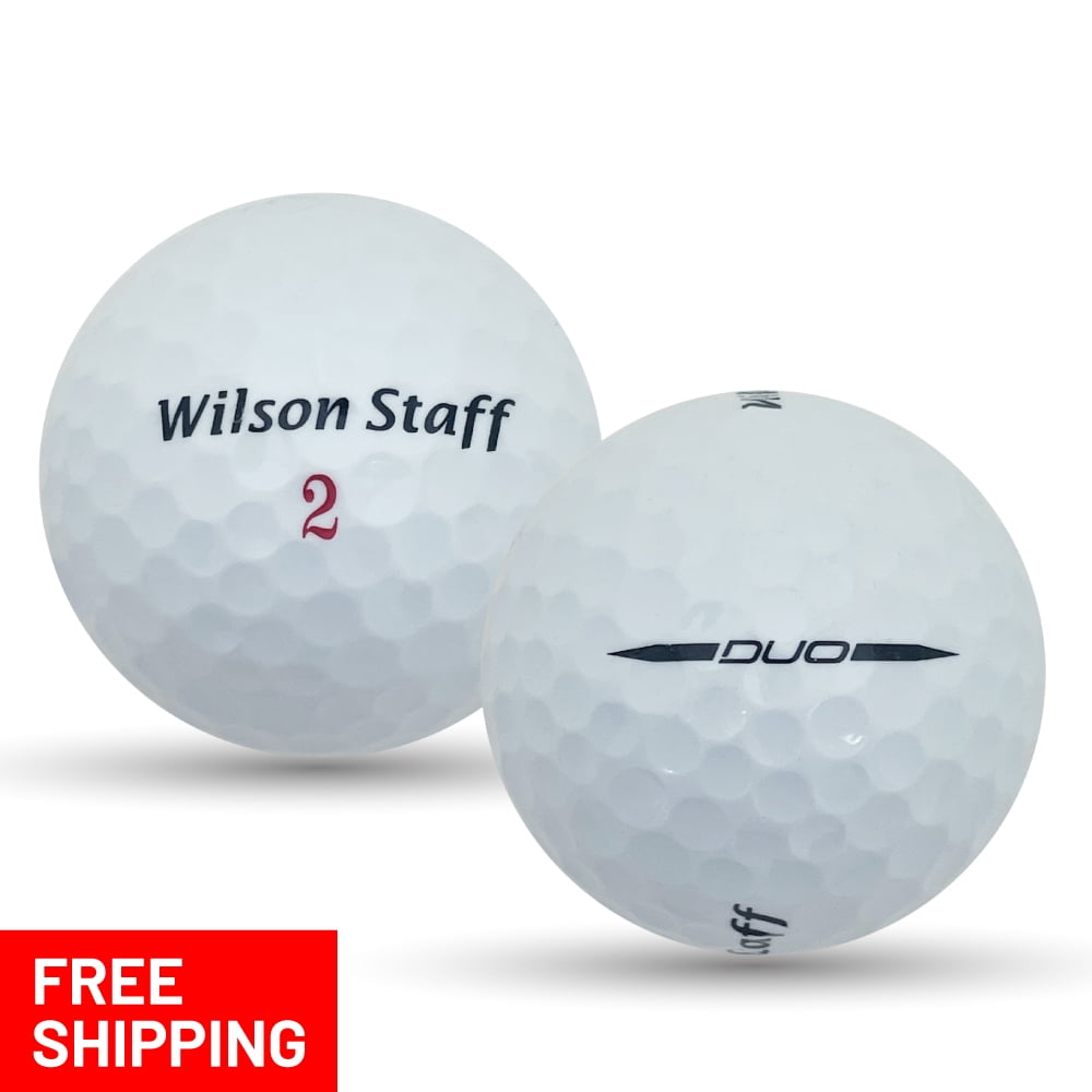 48 Wilson Staff Duo White 5A Used Recycled Golf Balls, by Mulligan Golf