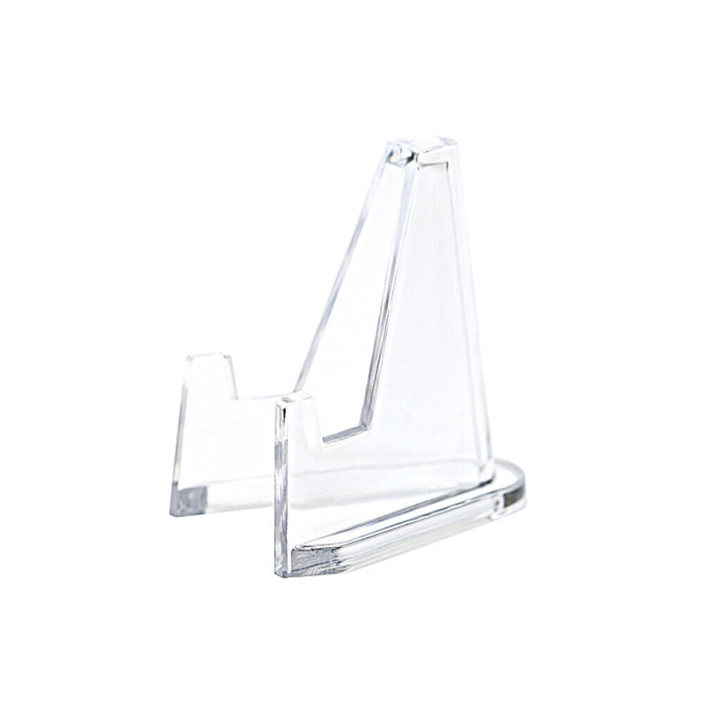 US 20-40 Pack STANDS EASEL for Coin Small Knives Challenge Holders CLEAR ACRYLIC