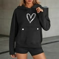 thumbnail image 4 of Football Hoodies for Women 2025 Long Sleeve Half Zip Hooded Sweatshirt with Pockets Y2K Pullover Tops, 4 of 6