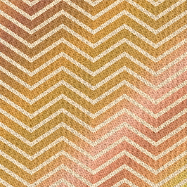 Ahgly Company Tapis de Zone Carré Orange Citrouille Transitionnel Lavable en Machine, 6 Pieds Carré