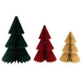 thumbnail image 2 of Northlight Accordion Honeycomb Foldable Paper Christmas Trees - 15" - Set of 3, 2 of 7