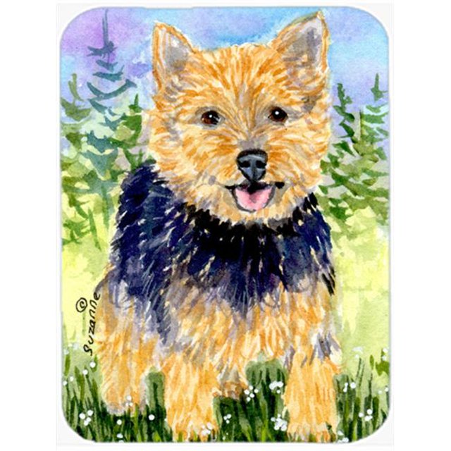 Carolines Treasures SS8894LCB Norwich Terrier Glass Cutting Board- Large