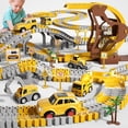 thumbnail image 1 of Juguete de construcción iHaha para pistas de carreras con 6 coches de ingeniería, 299 piezas, 1 of 9