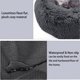 thumbnail image 5 of Cama de felpa para mascotas, cama para perros pequeños con forma de donut, cama redonda para perros, cama suave y relajante para perros y gatos, cama cómoda para gatos, diámetro exterior de 40 cm, 5 of 5