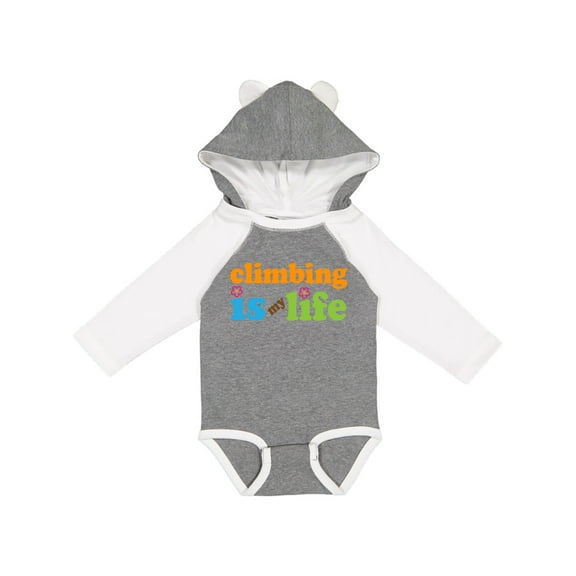 Inktastic Climbing Is My Life Boys or Girls Long Sleeve Baby Bodysuit