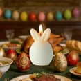 thumbnail image 3 of Easter Rabbit Scented Candle Aromatherapy Holiday Candlestick 4 Candle Holder Centerpiece Candle Centerpiece round Votive Candle Holders Dining Table Candle Holder Short Candle Holder Candle Holders, 3 of 5