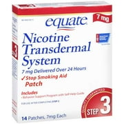 Equate: Step 3 Nicotine Transdermal System, 7 mg