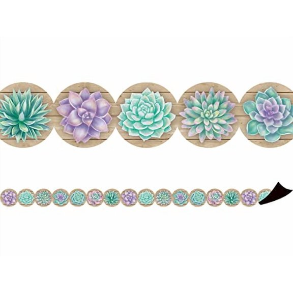 Rustic Bloom Magnetic Border, 24 Feet | Bundle of 5