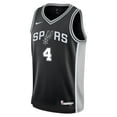 thumbnail image 2 of Youth Nike De'Aaron Fox Black San Antonio Spurs Swingman Jersey - Icon Edition, 2 of 3