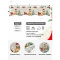 thumbnail image 5 of Christmas Dog Fireplace Mantle Scarf, Xmas Tree Poinsettia Botanical Linen Texture Mantel Cover Table Runner for Home Living Room Door Window, Indoor Outdoor Holiday Party Decor 17" x 60", 5 of 6