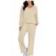 thumbnail image 2 of ICHUANYI Clearance Women 2023 Color Sports Suit Casual Sports Hoodie Pant Two-piece Set(Khaki, S) ICHUANYI WER2023080810571, 2 of 7