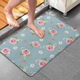 thumbnail image 4 of Pioneer Flower Floral Print Pattern Bathroom Rugs Mat, Non Slip Microfiber Bathroom Rug with Rubber Backing, Soft Mats for Bathroom Floor Tub Shower, 20"x32", 4 of 5