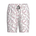 thumbnail image 3 of Yiaed Playing Rabbit for Men's Soft Sleep Pajama Short Lounging Pajama Shorts-XX-Large, 3 of 8