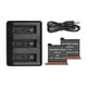 thumbnail image 1 of Kit de carga Cargador de triple canal con 2 baterías de iones de litio recargables de 1300 mAh MABOTO  Kit de cargador, 1 of 6