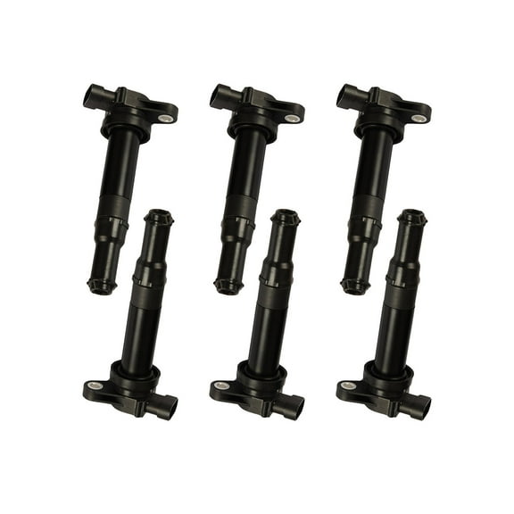 Set of 6 ISA Ignition Coils Compatible with 2008-2009 Hyundai Santa Fe 2.7L Replacement for UF554