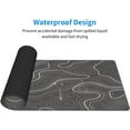 thumbnail image 5 of Large Mouse Pad XXL, Topography Contour Map Gaming Mouse Pad, Big Desk Mat with Stitched Edges Mousepad for Gaming Keyboard Computer Laptop Office, 31.5'''' X 12'''', 5 of 5