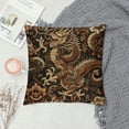thumbnail image 2 of Orinice  Throw Pillow Cover Dragons Vintage Flowers Cool Animals Eastern Culture Classic Art Ethnic Square Pillow Case Cushion Cover for Home Car Decorative Cotton Linen  White, 2 of 5