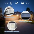 thumbnail image 2 of Lámpara solar de pared para exteriores, LED, 3 cabezales, 192 LED, detector, 2 of 5