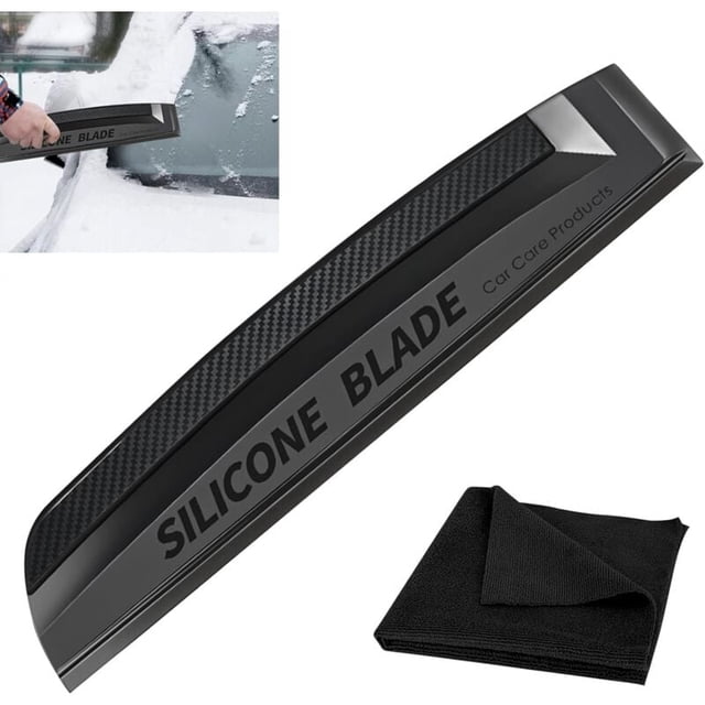 Silicone Car Squeegee - Silicone Scraper for Car: Silicone Squeegee, Car Squeegees, Window Wiper for Car Bodywork and Glass, Windows, Mirrors