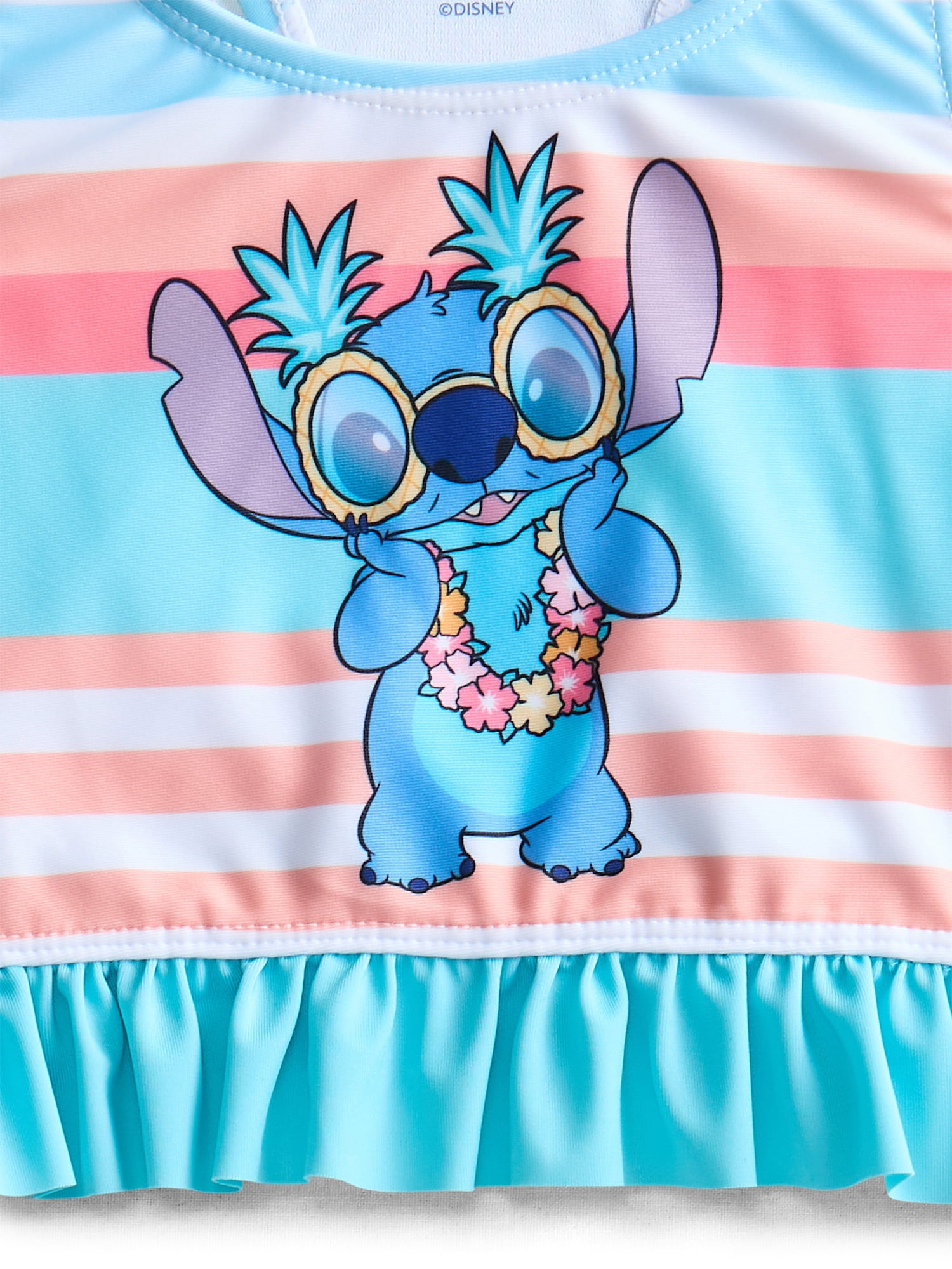 Character Toddler Girl Ruffle Tankini Swimsuit, 2-Piece, Sizes 12M-5T