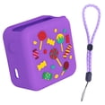 thumbnail image 1 of Lindo Dibujos Animados Funda Protectora Silicona Con Correa Mano Portátil A Prueba Polvo A Prueba Caídas Y Lavable Adecuado para El Audio para Yoto Mini Kids Audio & Music Player [C11] (púrpura), 1 of 9