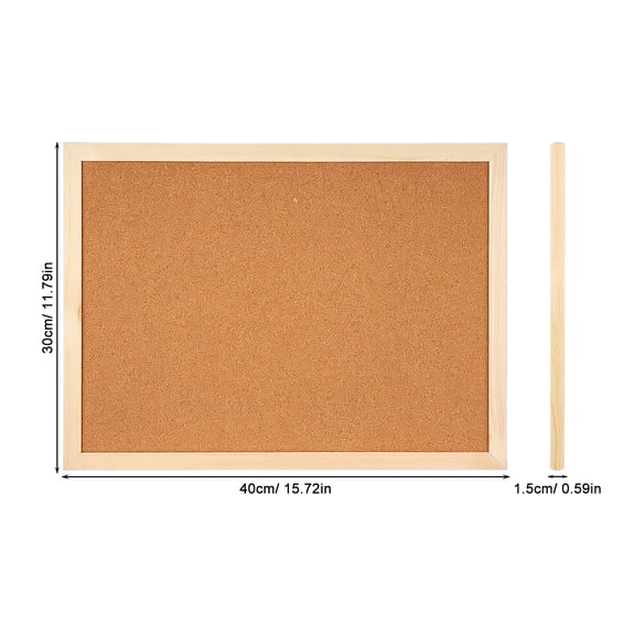 1 Set Reusable Small Cork Message Board Bulletin Display Board for Notes and Reminders