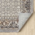 thumbnail image 4 of Woven Trends Rachel - 4545-21350 - Traditional Style, Medallion Pattern, Pet & Family Friendly, Living Room, Entryway, Office, Low Pile Polyester Runner Rug in Grey - 2' x 7', 4 of 4
