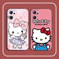 thumbnail image 3 of wangyu Cartoon Hello Kitty Cute Phone Case For OPPO Reno 10 8 8T 7 7Z 6 5 5F 4 Find X5 X3 X2 Pro Plus Lite 5G Black Soft Silicone Cover, 3 of 7