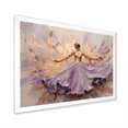 thumbnail image 4 of Designart "Purple And Gold Minimalism Ballerina" Ballet Picture Framed Wall Art Prints, 4 of 5