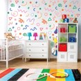thumbnail image 5 of 200 Pcs Wall Stickers Irregular Geometric Lines Decals Colorful Vinyl Peel and Stick for Living Room Bedroom Boys Girls Playroom Decor, 5 of 6