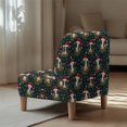 thumbnail image 5 of HELLHERO Christmas Calf Breathable Armless Accent Chair Cover with Stain Protection, Elastic Armless Accent Chair Protector, 5 of 8