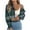 #JIE Green, variant on PFRNLF Womens Plaid Cropped Jackets Fashion Fall Flannel Button Down Crop Shacket Jacket
