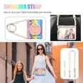 thumbnail image 2 of Case for iPad Mini 7th/6th Generation 8.3 inch 2024/2021, 360 Degree Rotating Hand Grip Shockproof Cover with Shoulder Strap, Colourful Pink, 2 of 7