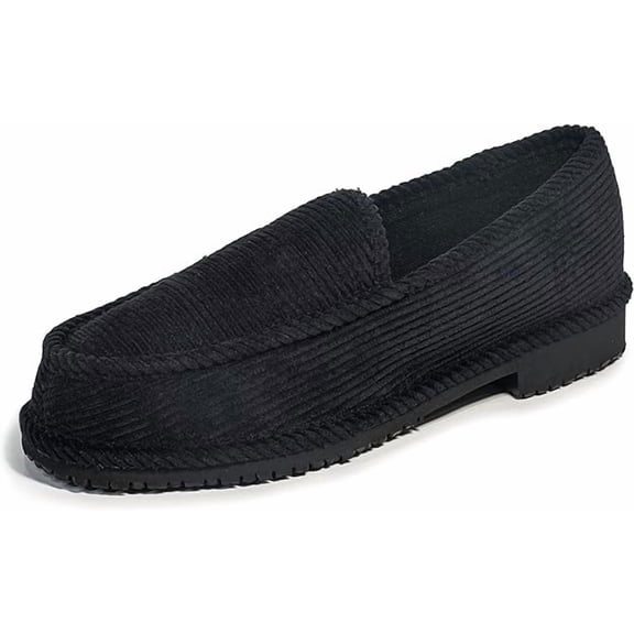 Homiegear Anti Slip OG Slippers Plain Lowrider Street Mens Loafers, Black, 9