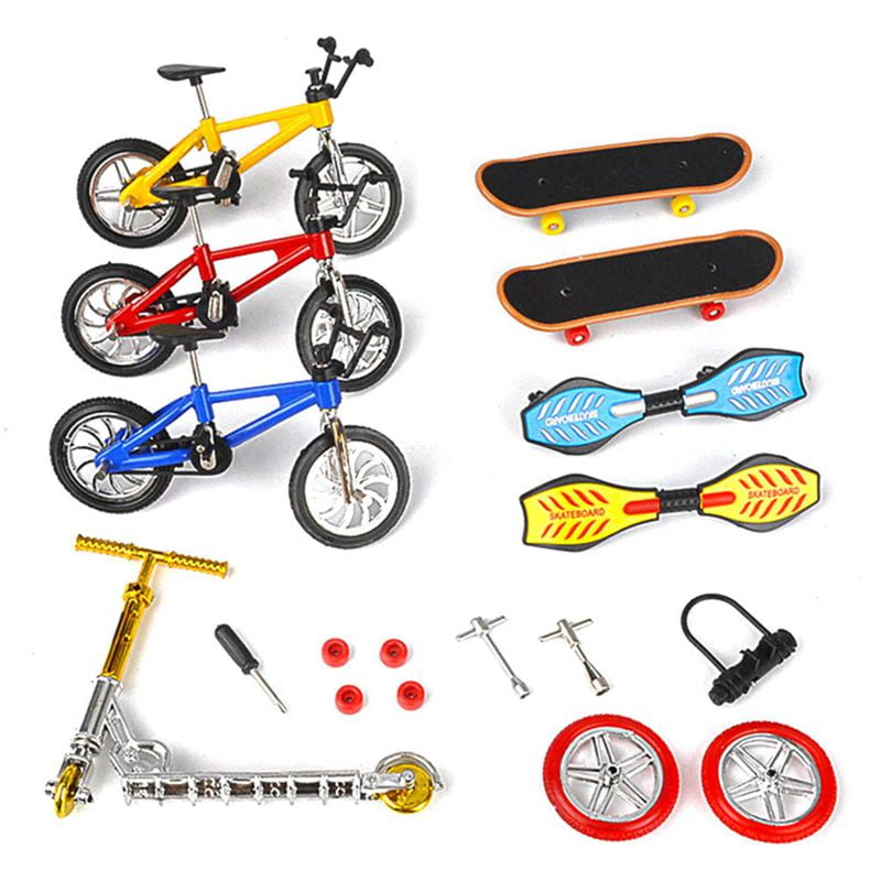 2 Pack KETIEE Finger Skateboards Mini Finger Bike Set Extreme Sports Finger Bicycle with Fingerboards Creative Game Party Favors Gifts