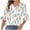 White1, variant on Mgmyaa 3/4 Length Sleeves Tops Blouses for Women Dressy Casual Tops Trendy Summer Shirts Spring Clothes 2025