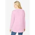 thumbnail image 2 of Woman Within Plus Size Perfect Long-Sleeve V-Neck Tunic, 2 of 5