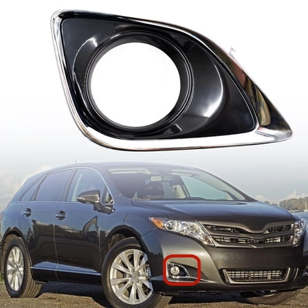 munirater Fog Light Covers TO1039183 Replacement for 2013 2014 2015 2016 Toyota Venza Right Side (Passenger Side)