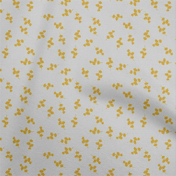 oneOone Viscose Jersey Yellow Fabric Floral Sewing Craft Projects Fabric Prints By Yard 60 Inch Wide